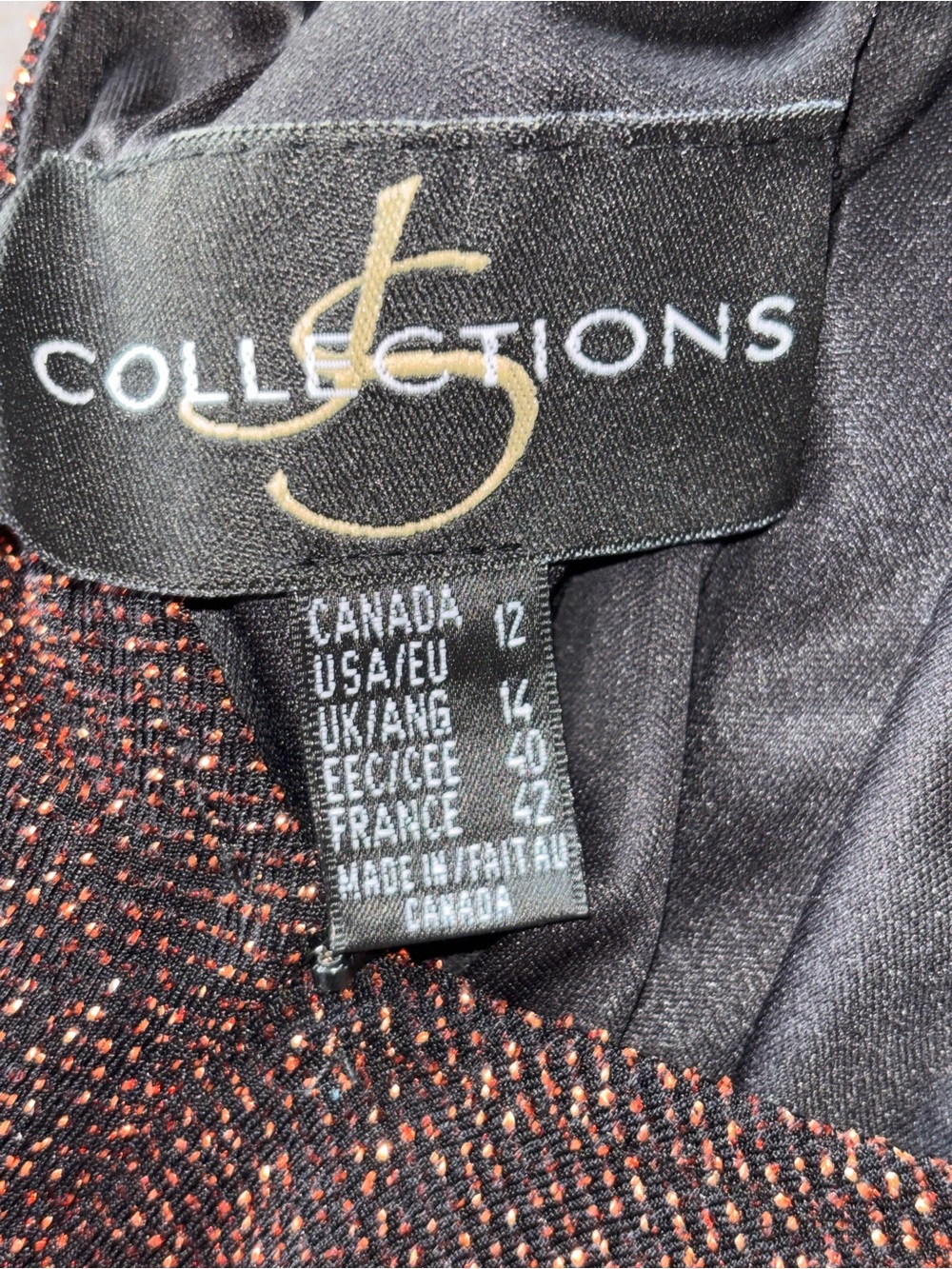 JS Collections Brown and Black Formal Maxi Dress - Picture 4 of 6